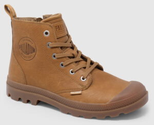 Palladium Pampa Hi Zip Leather - dear brown