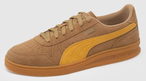 Puma Select Indoor Recycled Suede - chocolate chip-yellow