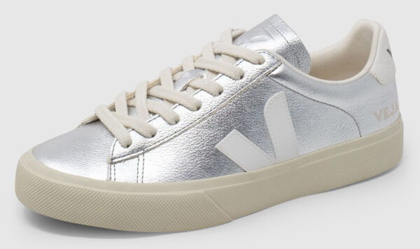 Veja Campo Leather - silver-white