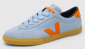 Veja Volley Leather - steel-pumpkin